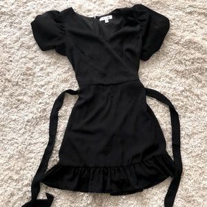 Swirly Black Cocktail Dress